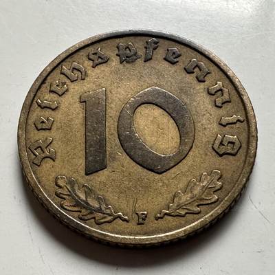 🌹外币初藏🌹🐯2026年第24场  每周二四六晚8️⃣点 接代拍 - 德国1937年10芬尼