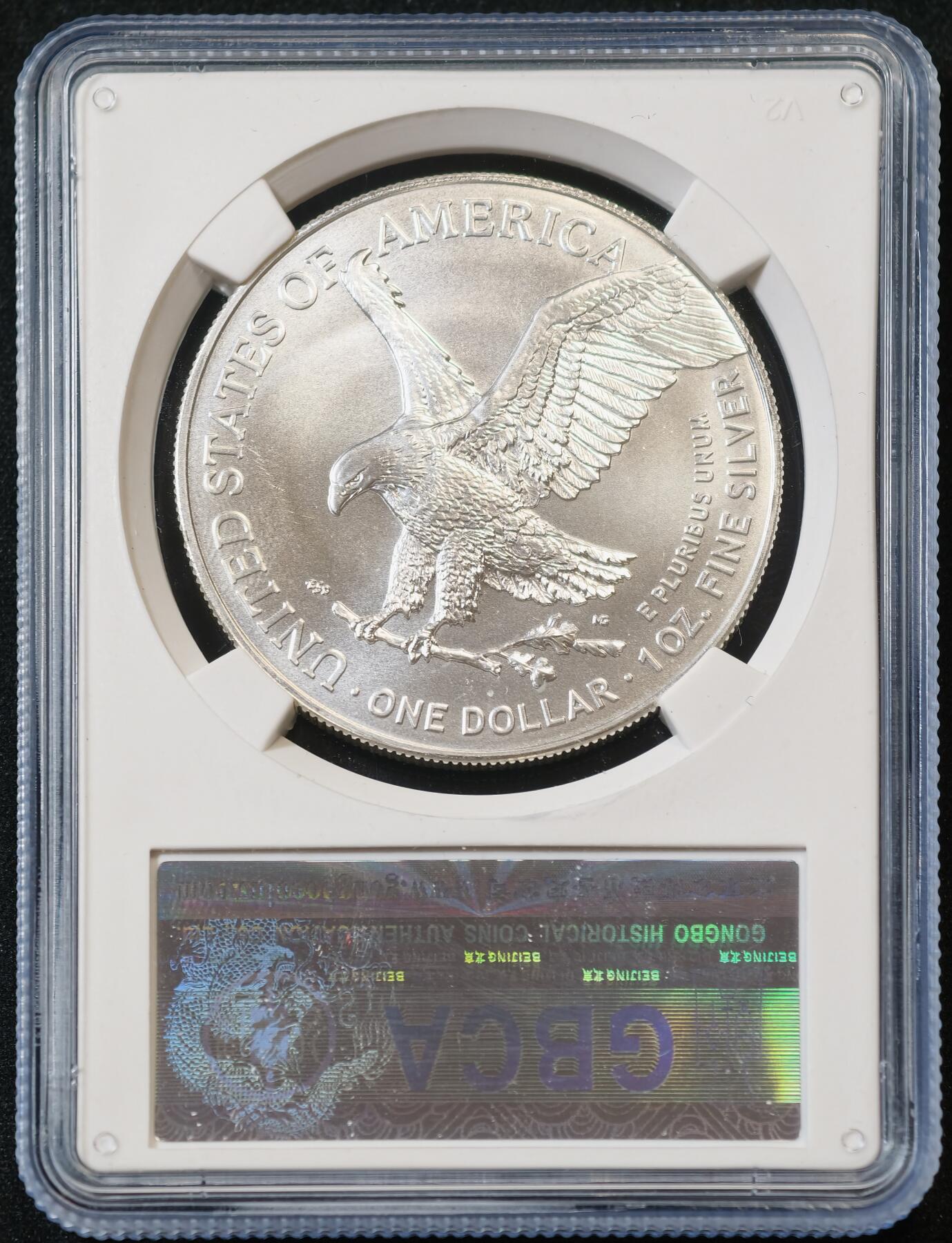 甄臻铺-世界币章拍卖（第53期），甄品场拍品征集中，送拍享返佣金等优惠多多 公博-MS69 中国2025年美国银币1盎司 高分评级 现代银币收藏代表