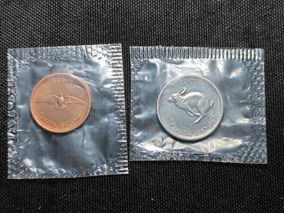 KK钱币收藏小铺   套币 批量/好品散币专场 2月预留时间 周末发货 -  加拿大1/5分精制纪念币 原塑封