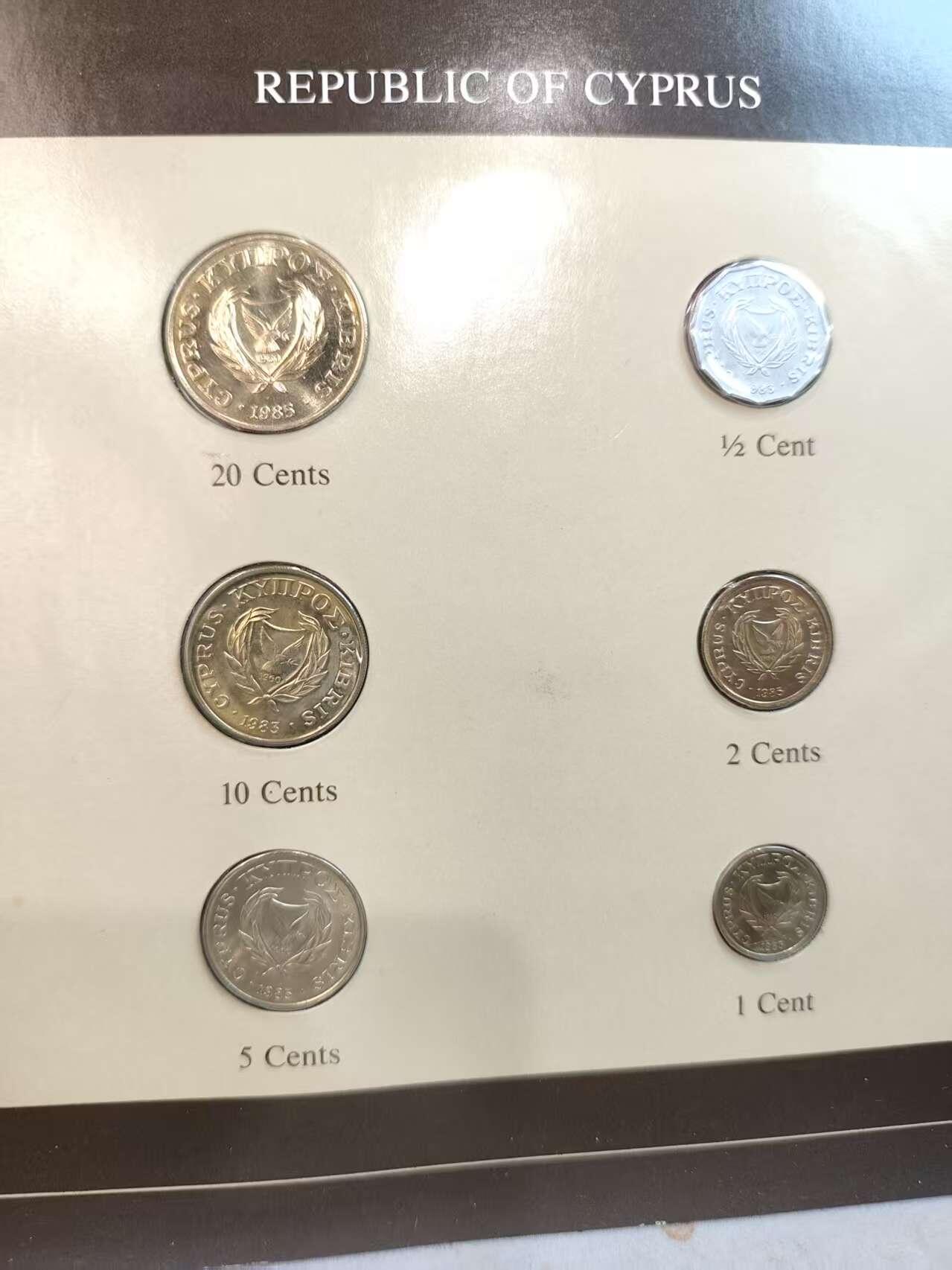 G&W世界散币，银币处理专场（第45场） 富兰克林-塞浦路斯6枚套