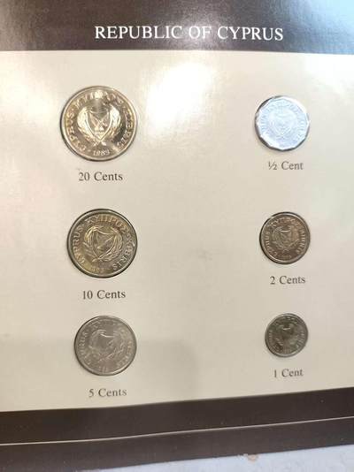 G&W世界散币，银币处理专场（第45场） - 富兰克林-塞浦路斯6枚套