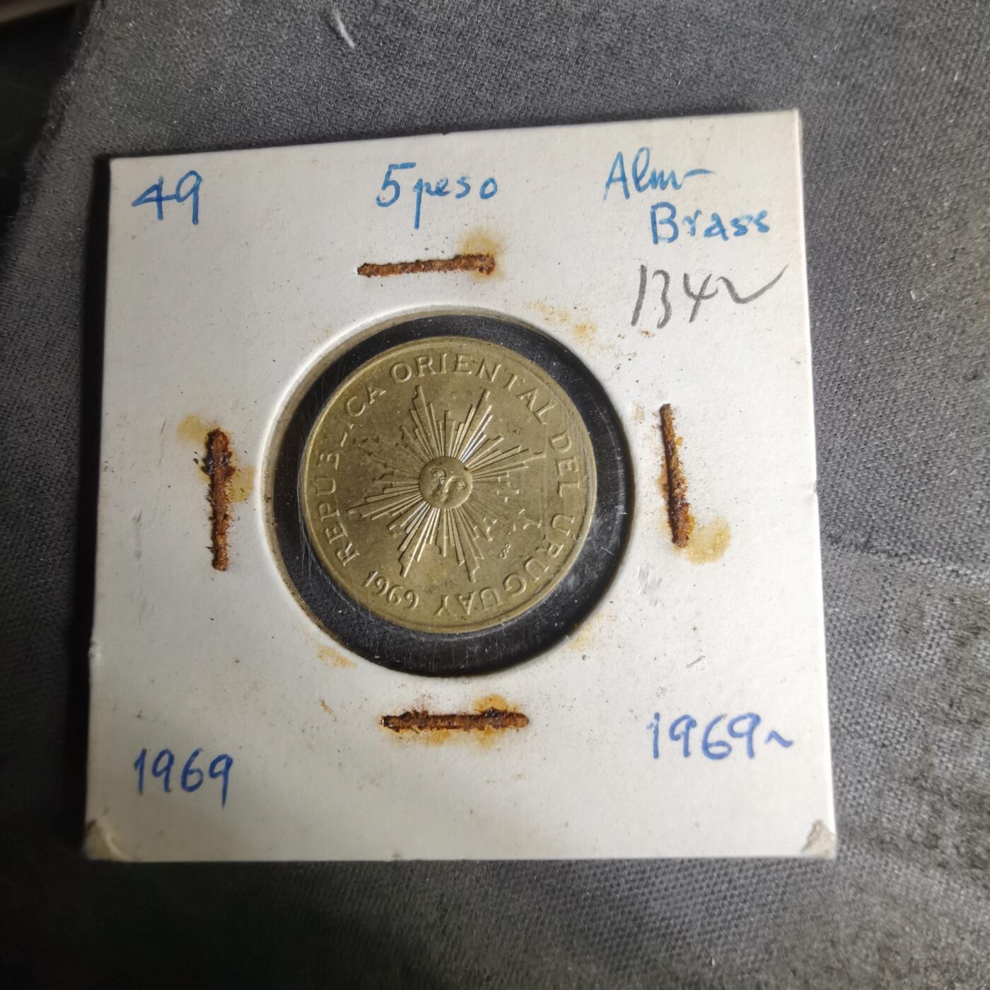 沼泽如烟--第1012场 乌拉圭1969年5比索