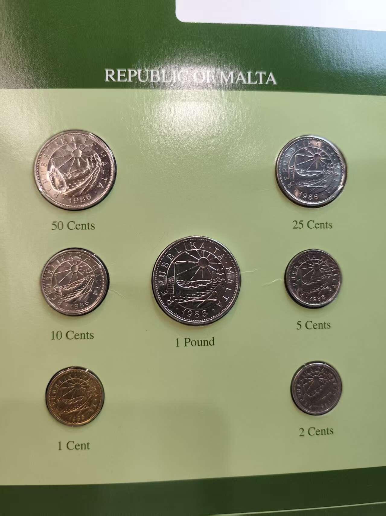 G&W世界散币，银币处理专场（第45场） 富兰克林-马耳他7枚套