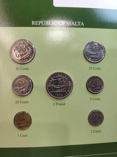 G&W世界散币，银币处理专场（第45场） - 富兰克林-马耳他7枚套