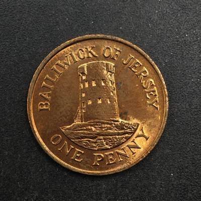 【淘币小摊】实时拍第八百七十六拍   散币场    每周一统一发货 - 泽西岛1985年哨堡一便士铜币