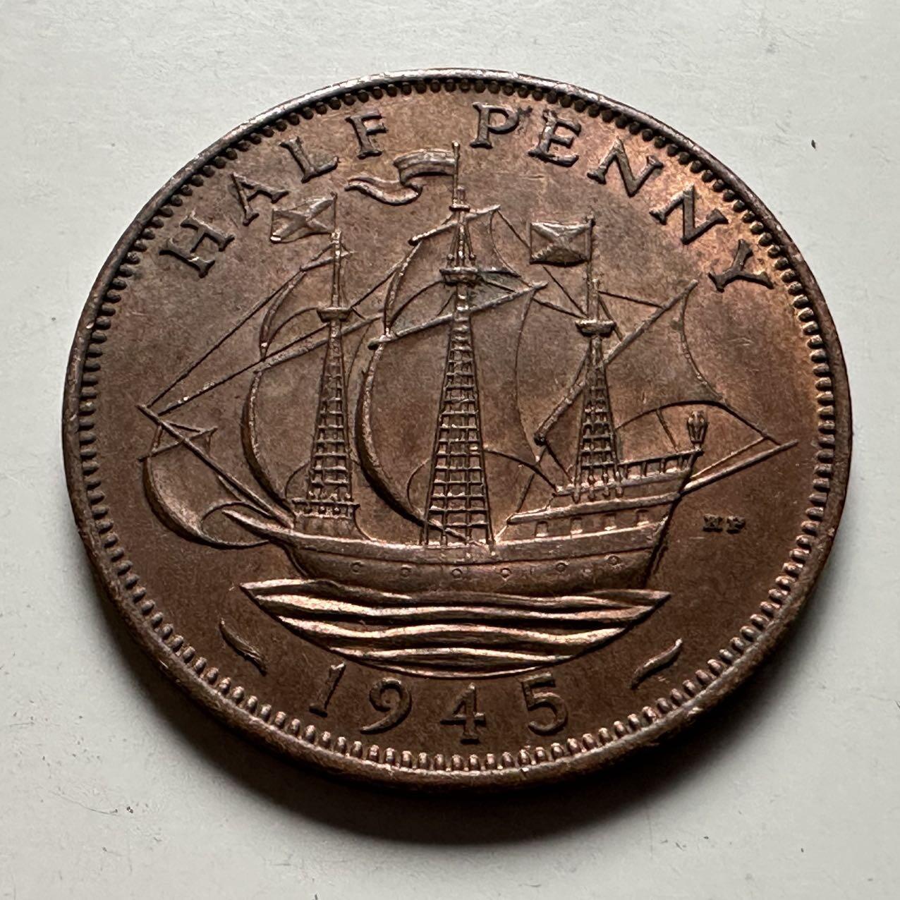 🌹外币初藏🌹🐯2026年第24场  每周二四六晚8️⃣点 接代拍 英国1945年半便士