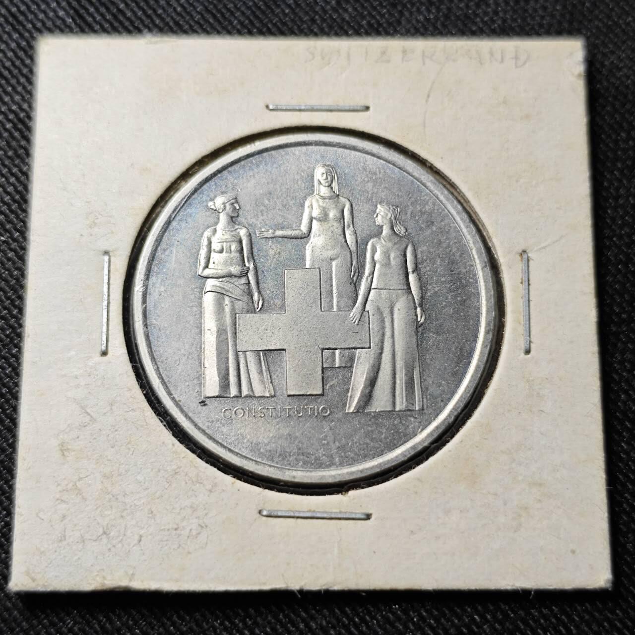 KK钱币收藏小铺   套币 批量/好品散币专场 2月预留时间 周末发货  瑞士5法郎纪念币 好品