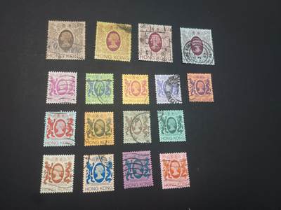 博彦收藏   3月11日 8点邮票专场 全场包邮 - 香港 狮龙普票旧票一组，个别瑕疵，大部分上品