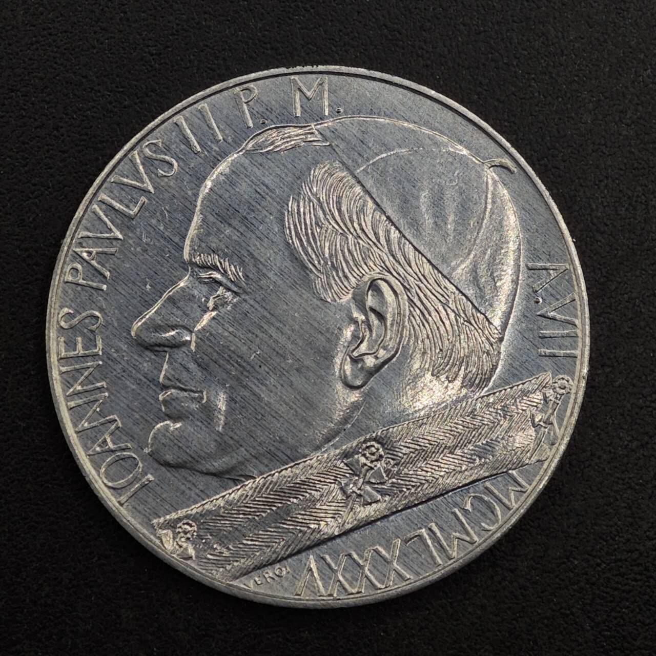 【淘币小摊】实时拍第八百七十六拍   散币场    每周一统一发货 梵蒂冈1985年10里拉天使铝币