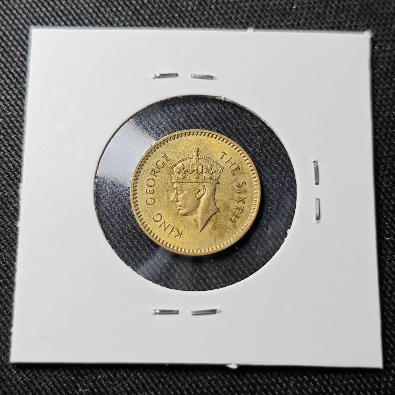 KK钱币收藏小铺   套币 批量/好品散币专场 2月预留时间 周末发货  1951英属锡兰乔六25分铜币 好品