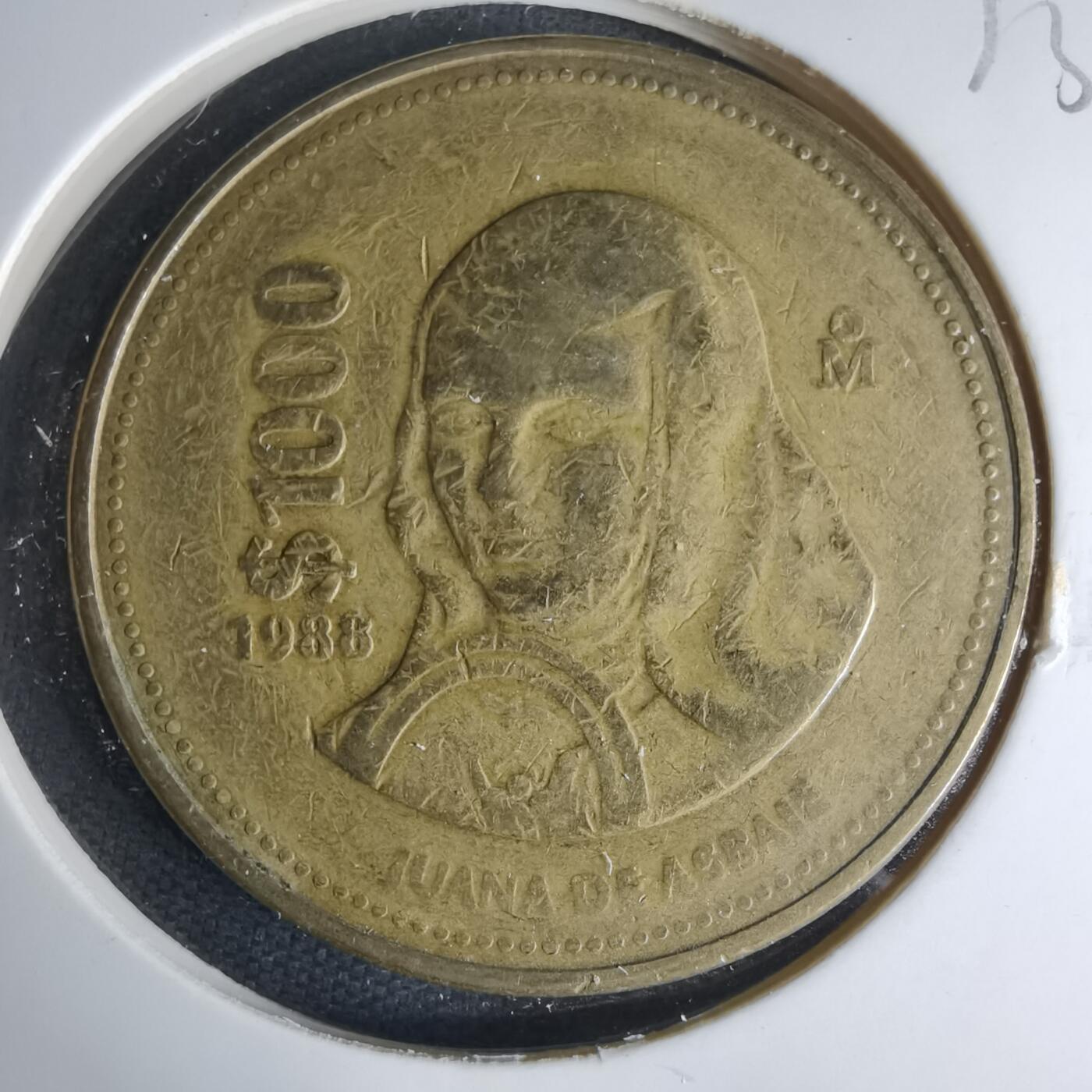 沼泽如烟--第1013场 墨西哥1988年1000比索