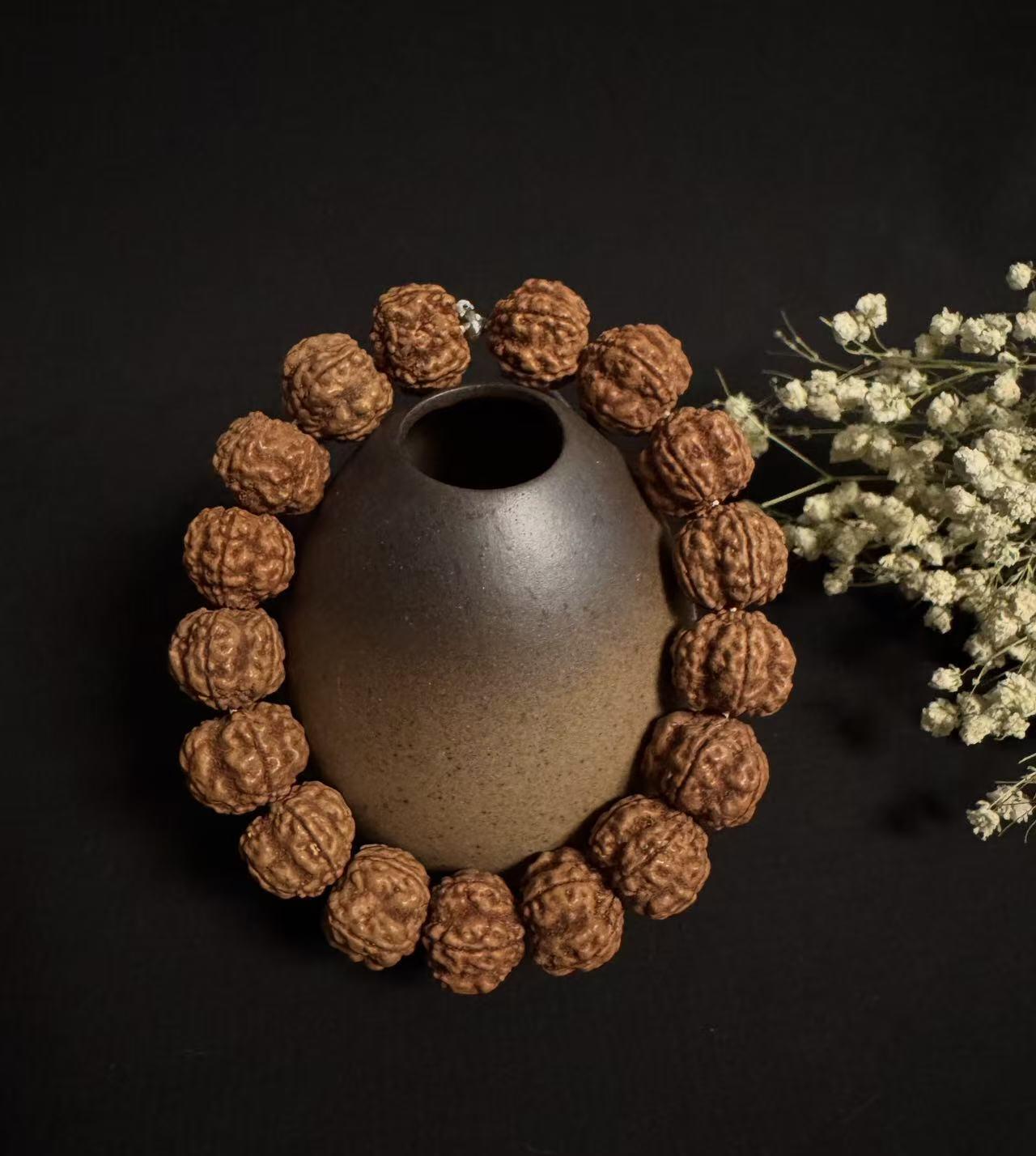 零元拍：超大超肉红皮帝王花金刚菩提手持，20MM左右