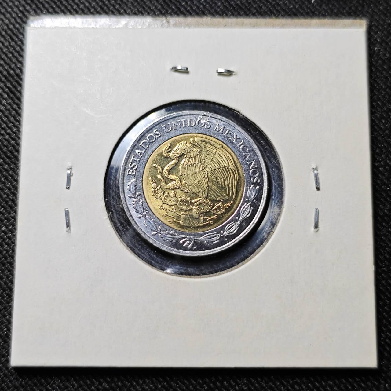 KK钱币收藏小铺   套币 批量/好品散币专场 2月预留时间 周末发货  墨西哥1比索双色币 好品