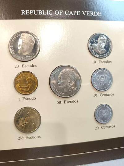 G&W世界散币，银币处理专场（第45场） - 富兰克林-佛得角7枚套