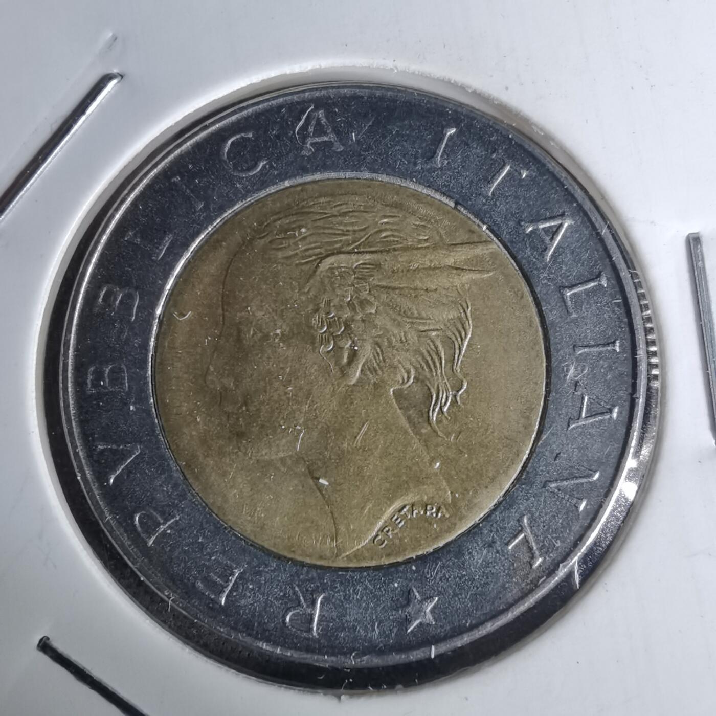 沼泽如烟--第1012场 意大利1993年500里拉纪念币