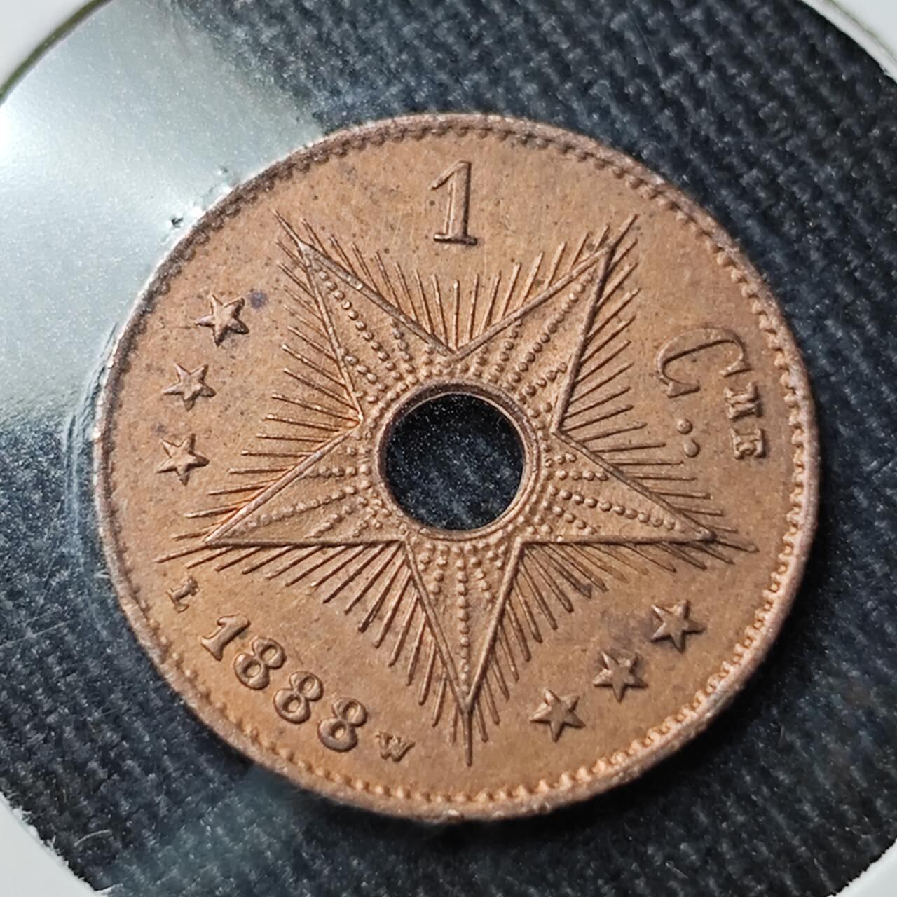 KK钱币收藏小铺   套币 批量/好品散币专场 2月预留时间 周末发货 1888比属刚果1分铜币 