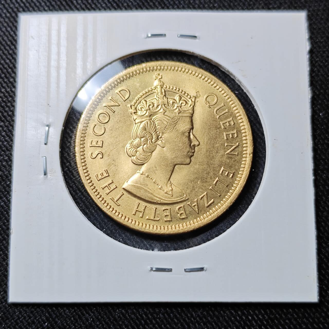 KK钱币收藏小铺   套币 批量/好品散币专场 2月预留时间 周末发货  1974香港高冠大一元 镀金 拆卷品镀金!