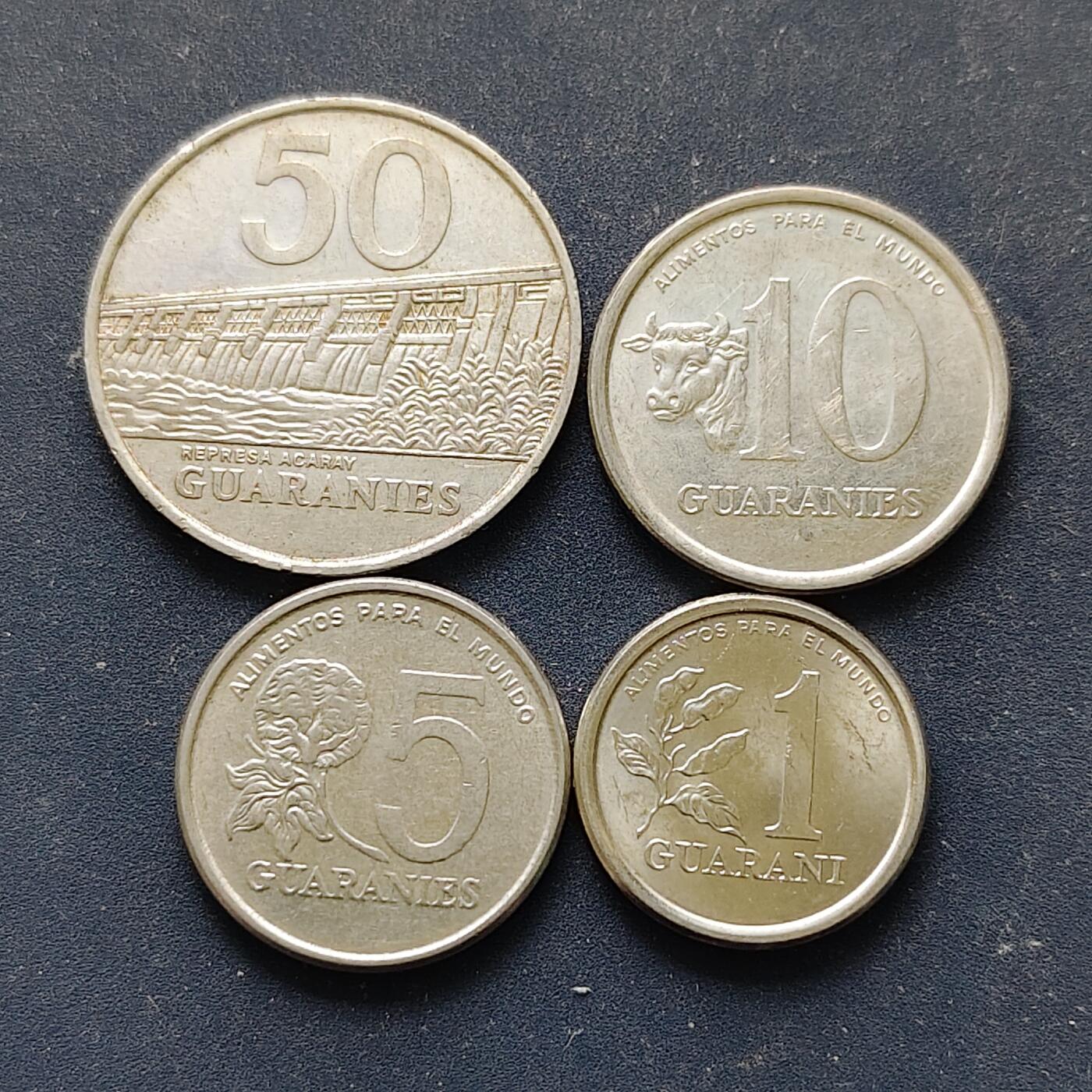 【全场包邮】纯粹捡漏拍508场 巴拉圭1978-1988年4枚套币