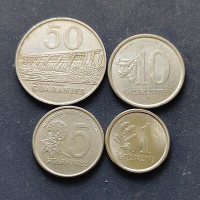 【全场包邮】纯粹捡漏拍508场 - 巴拉圭1978-1988年4枚套币