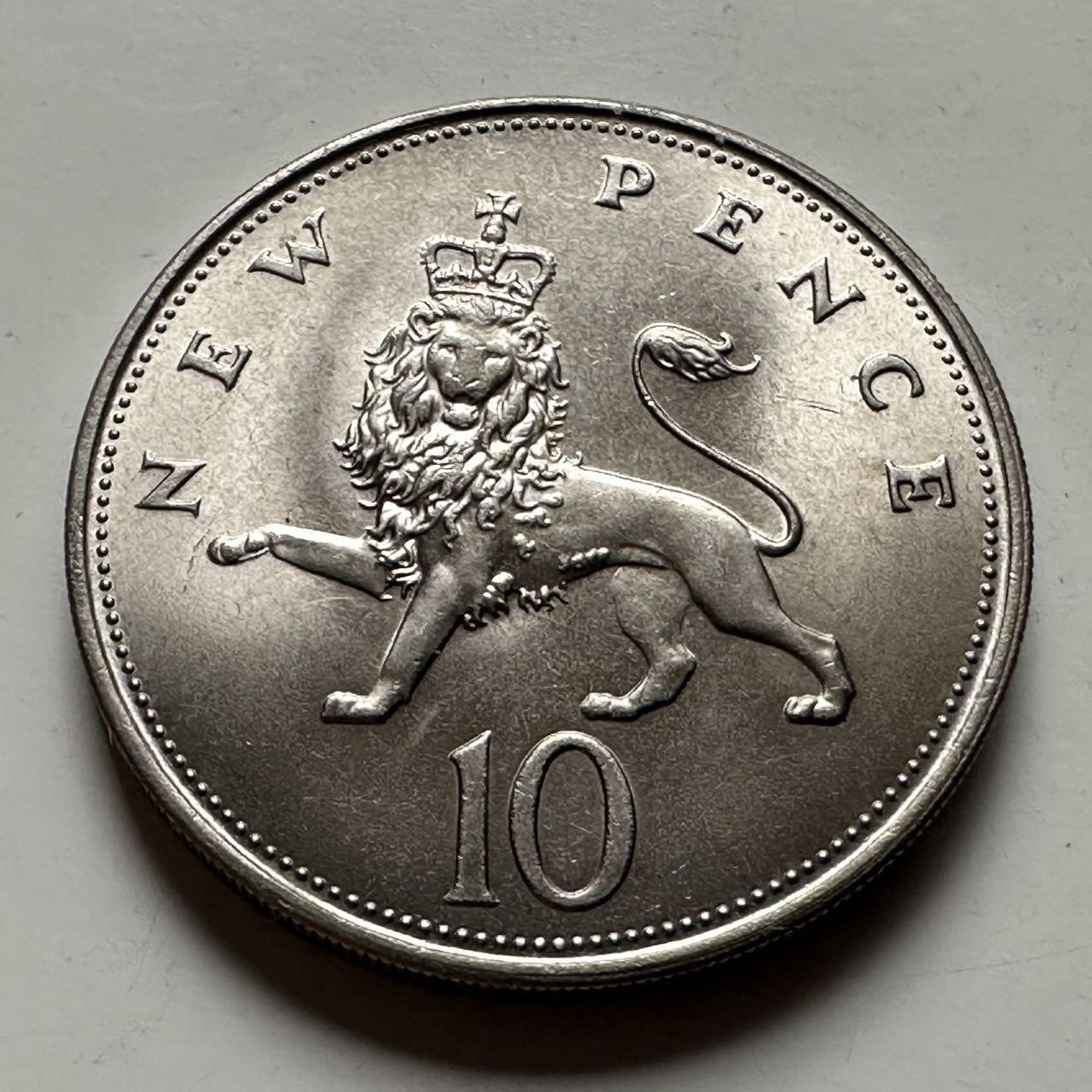 🌹外币初藏🌹🐯2026年第24场  每周二四六晚8️⃣点 接代拍 英国1968年10便士 