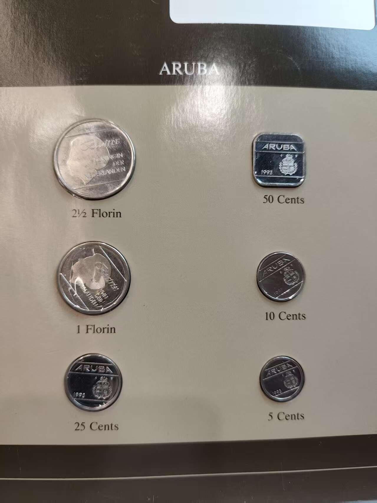 G&W世界散币，银币处理专场（第45场） 富兰克林-阿鲁巴6枚套