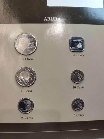 G&W世界散币，银币处理专场（第45场） - 富兰克林-阿鲁巴6枚套