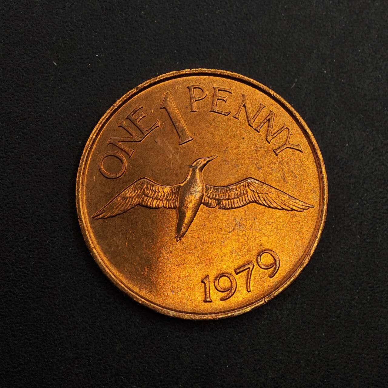 【淘币小摊】实时拍第八百七十六拍   散币场    每周一统一发货 根西1979年海鸥一便士铜币