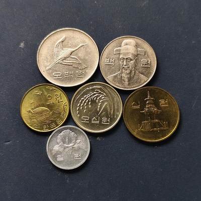 【全场包邮】纯粹捡漏拍508场 - 韩国各年份6枚套币