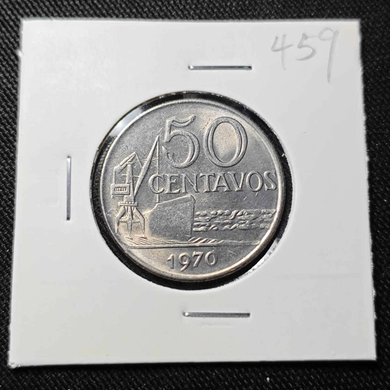 KK钱币收藏小铺   套币 批量/好品散币专场 2月预留时间 周末发货  1970巴西50分 好品