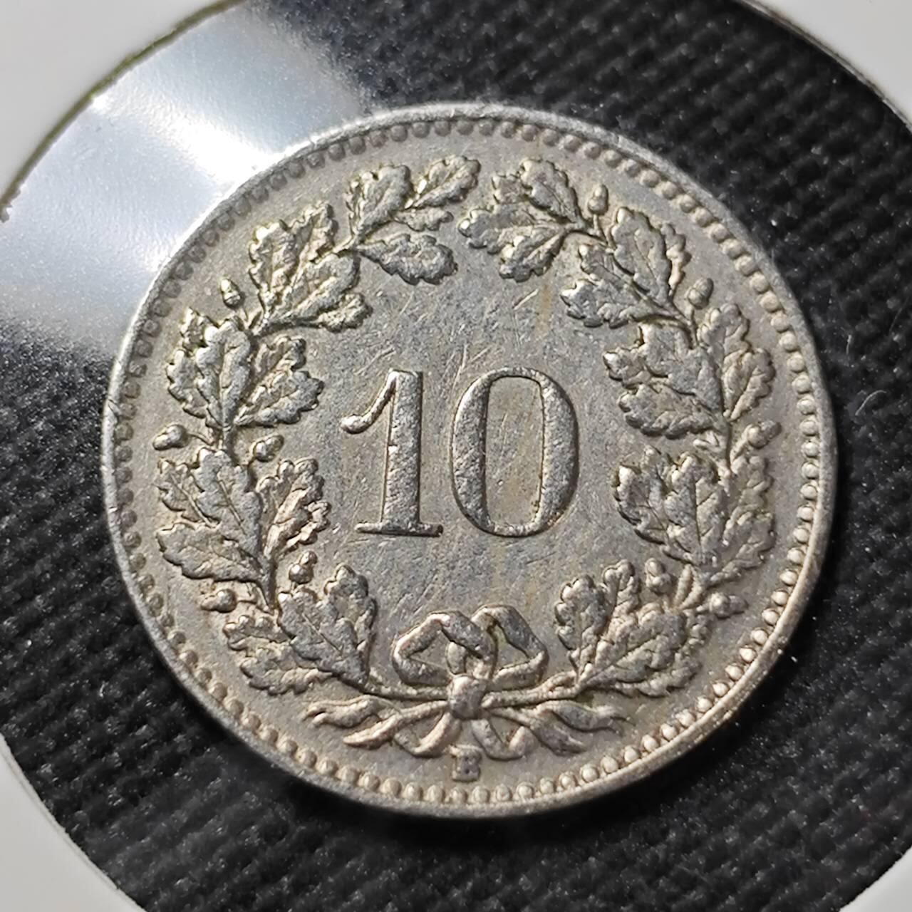 KK钱币收藏小铺   第401期 2月预留时间 周末发货  1946瑞士10分