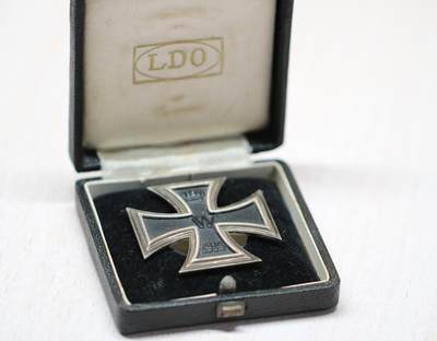 大猫徽章拍卖 第289期 一战1914一级铁十字勋章 圆盘版 配LDO原盒 品相状态很好