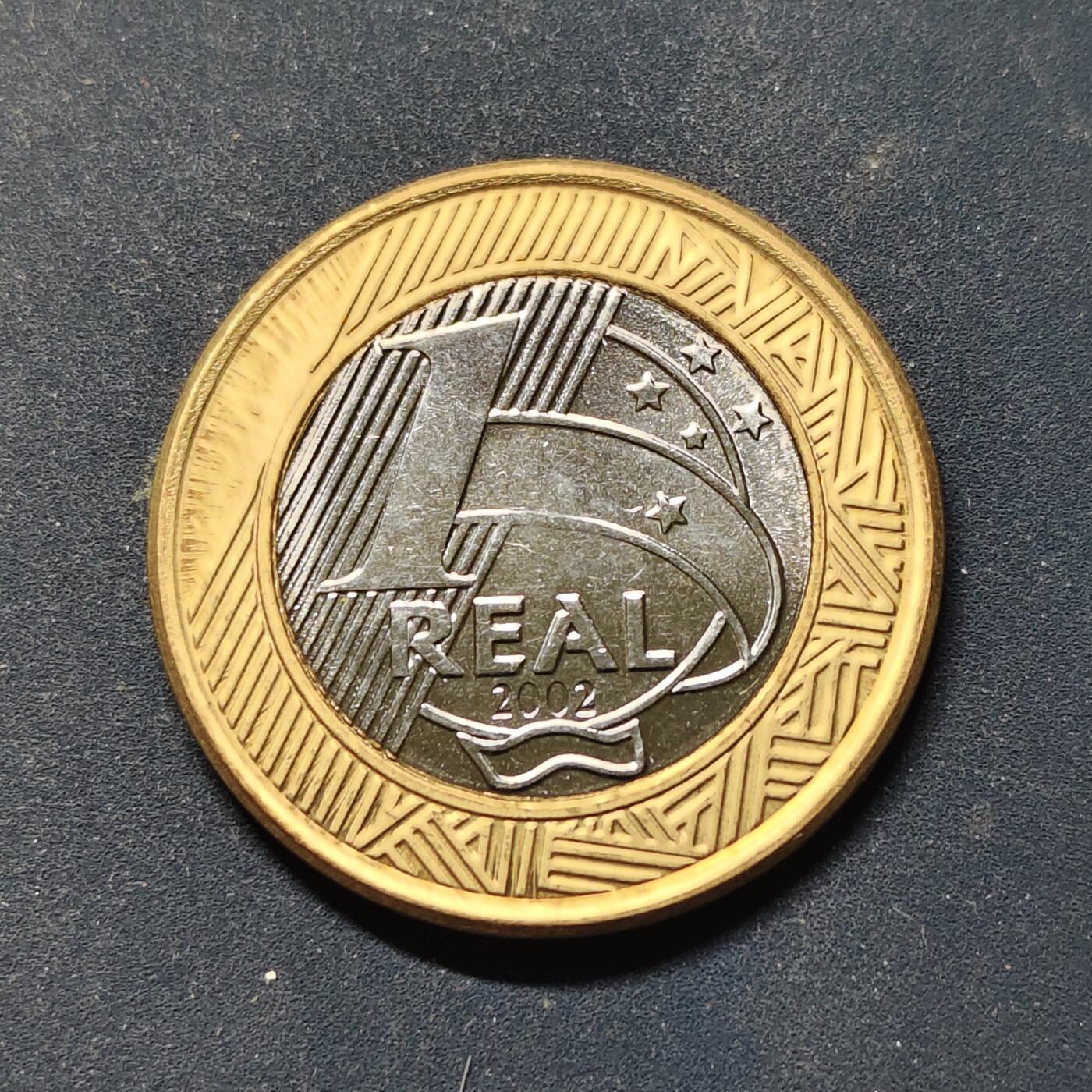 【全场包邮】纯粹捡漏拍508场 巴西2002年1里亚尔前总统儒塞利诺·库比契克诞辰100周年双色纪念币