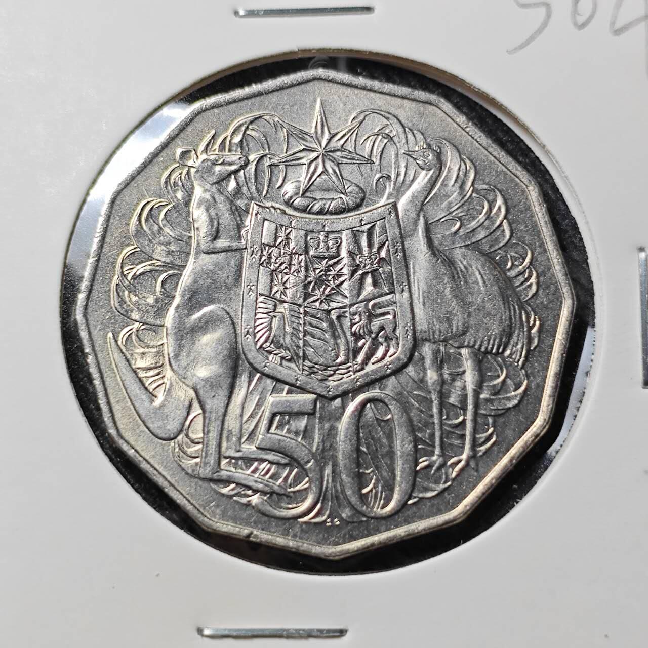 KK钱币收藏小铺   套币 批量/好品散币专场 2月预留时间 周末发货  1984澳大利亚50便士 好品