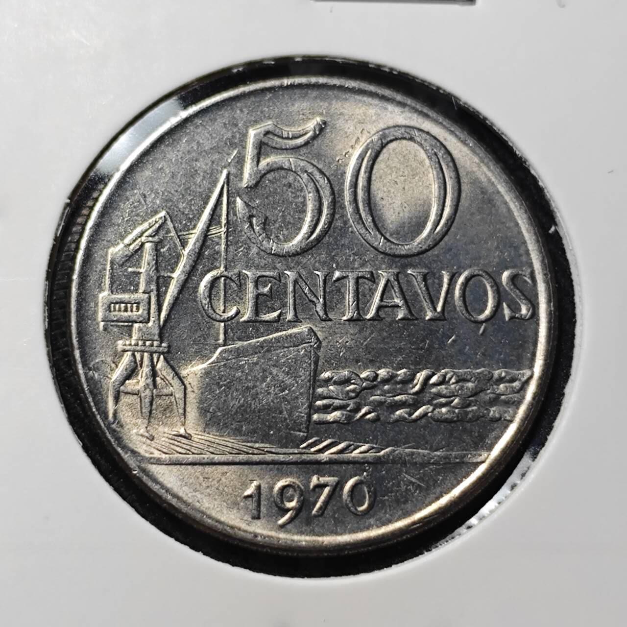 KK钱币收藏小铺   套币 批量/好品散币专场 2月预留时间 周末发货  1970巴西50分 好品