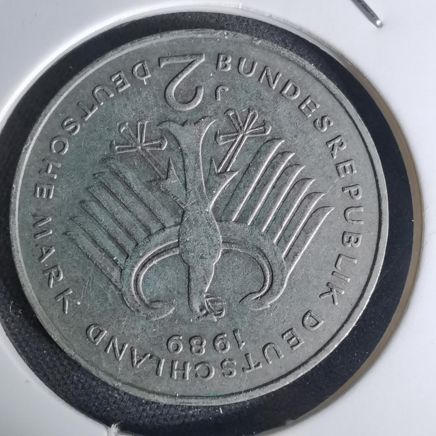 沼泽如烟--第1012场 德国1989年2马克