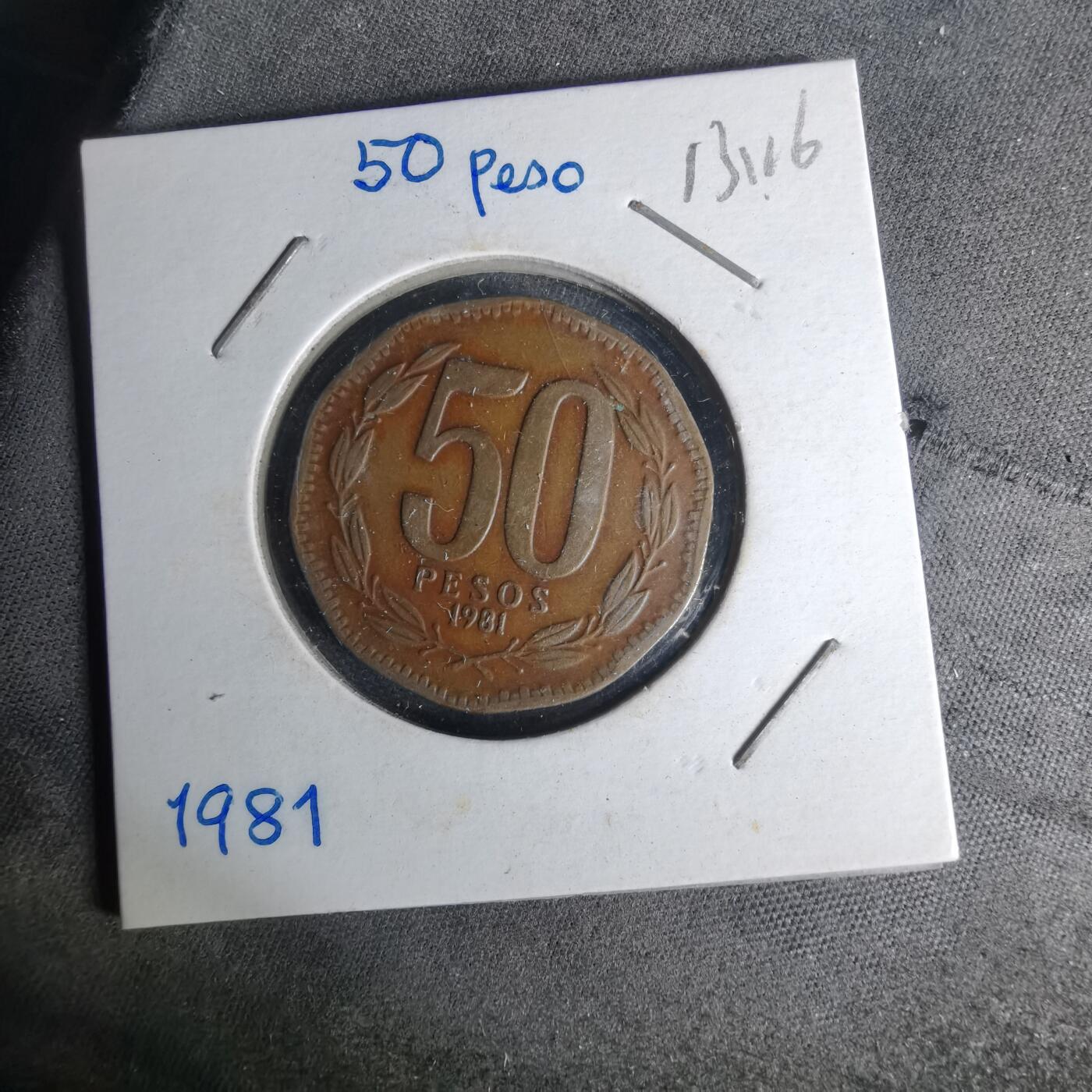 沼泽如烟--第1012场 智利1981年50比索