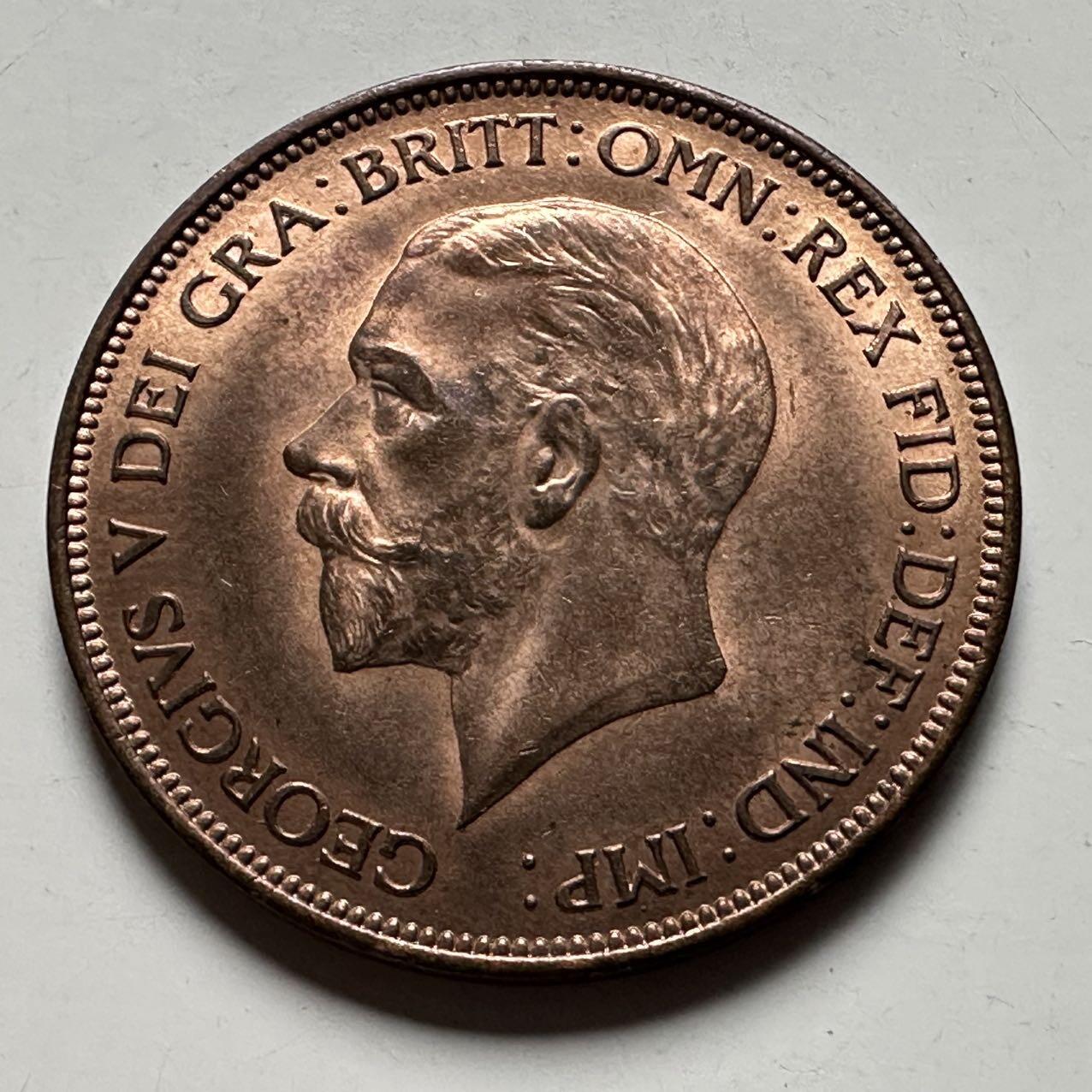 🌹外币初藏🌹🐯2026年第24场  每周二四六晚8️⃣点 接代拍 英国1936年一便士 乔五末年 原光好品