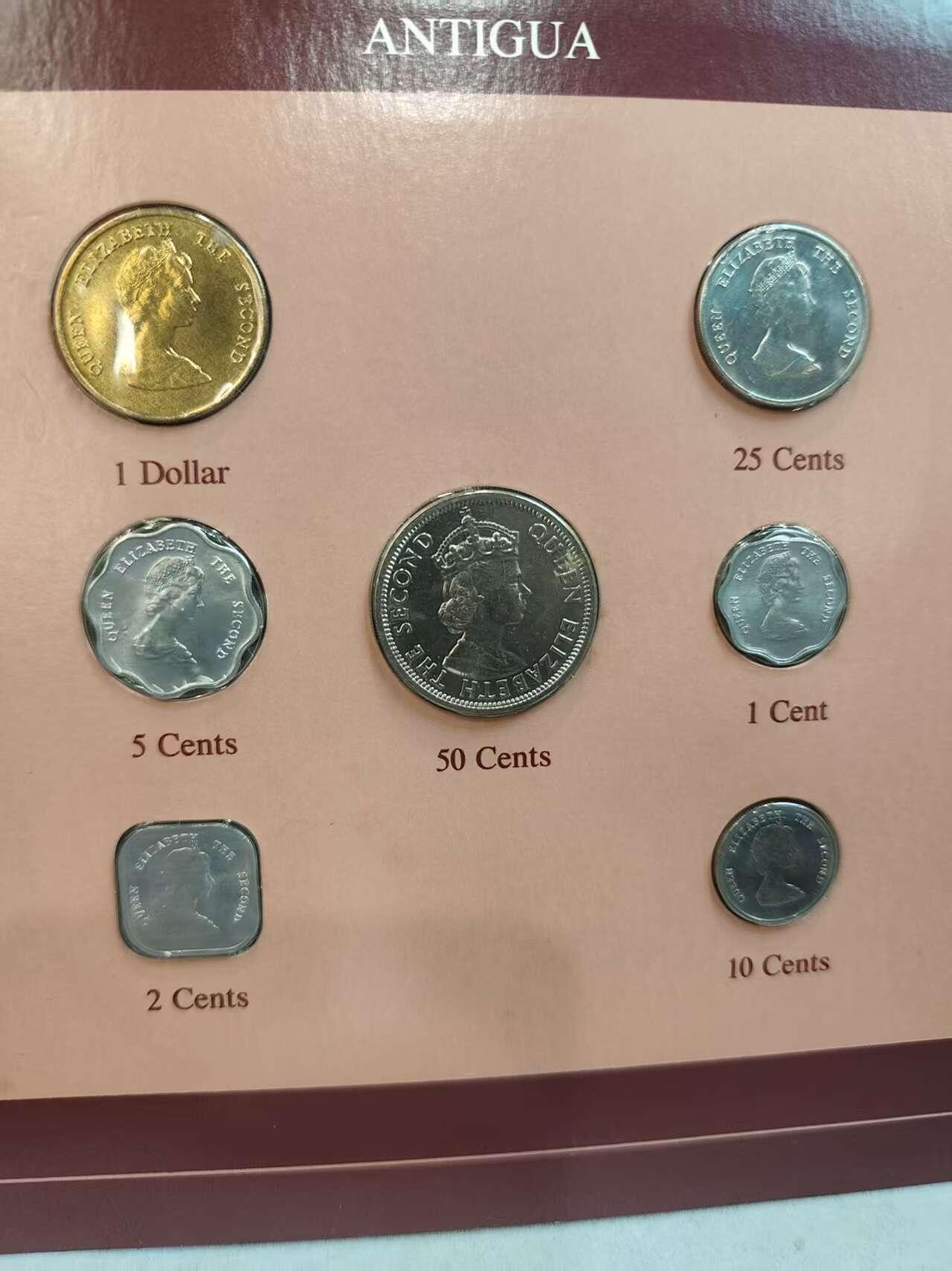 G&W世界散币，银币处理专场（第45场） 富兰克林-东加勒比7枚套