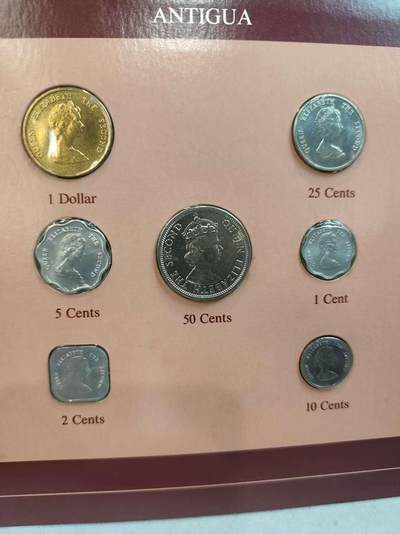 G&W世界散币，银币处理专场（第45场） - 富兰克林-东加勒比7枚套