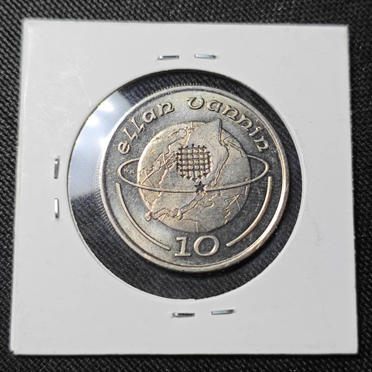 KK钱币收藏小铺   套币 批量/好品散币专场 2月预留时间 周末发货  1988马恩岛10便士