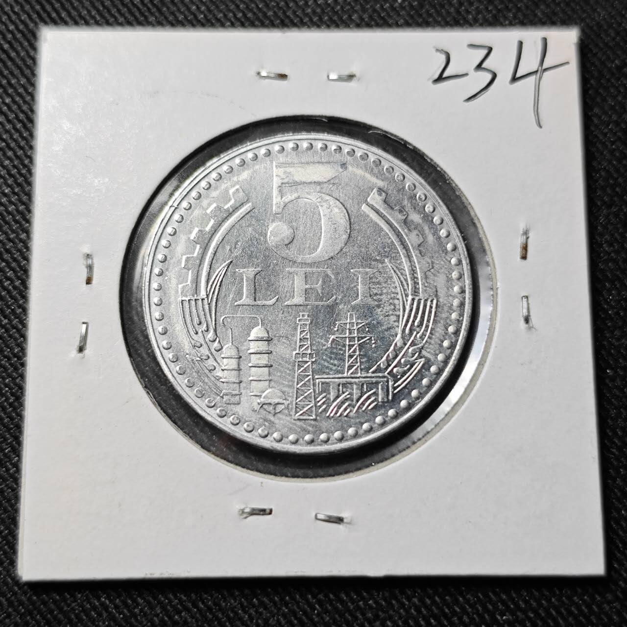 KK钱币收藏小铺   套币 批量/好品散币专场 2月预留时间 周末发货  1978罗马尼亚5列伊 好品