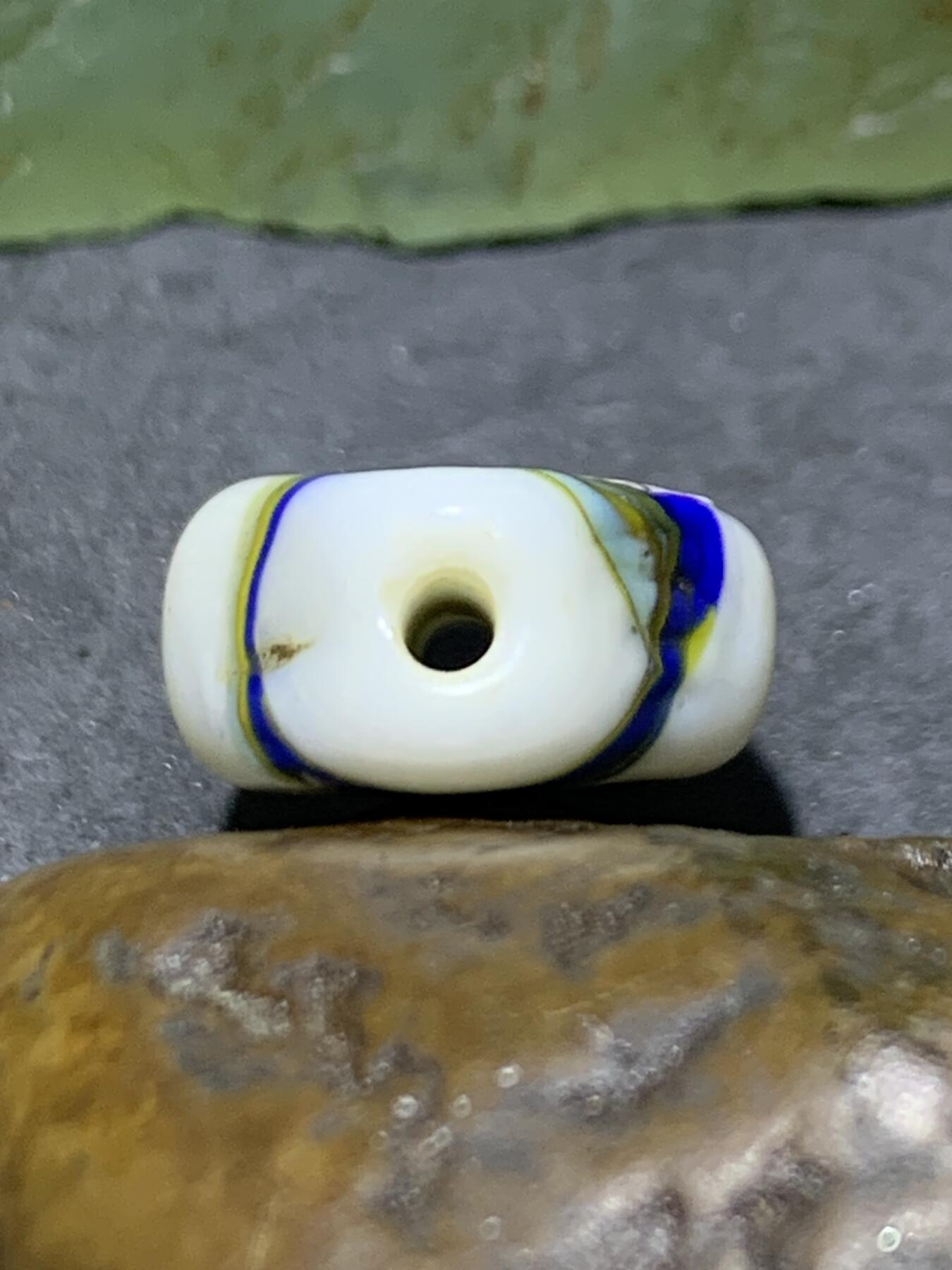 西亚古法手做恶魔之眼，人面琉璃珠一颗，