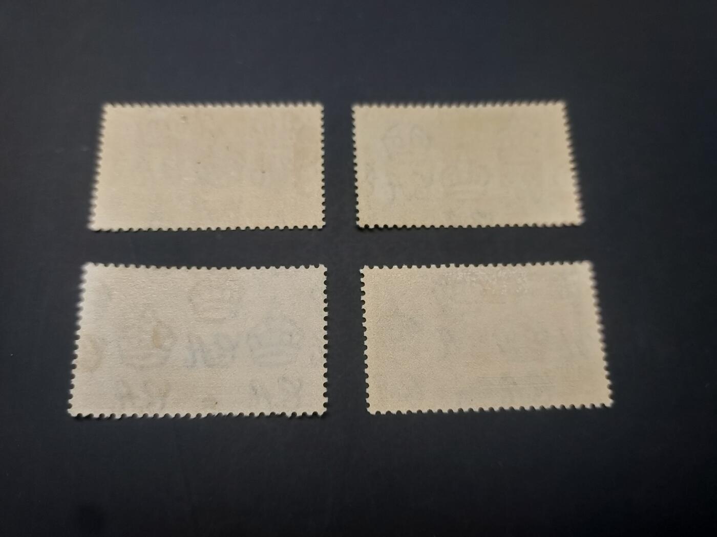 博彦收藏   3月11日 8点邮票专场 全场包邮 香港 乔治五世 银禧新票一套 上品