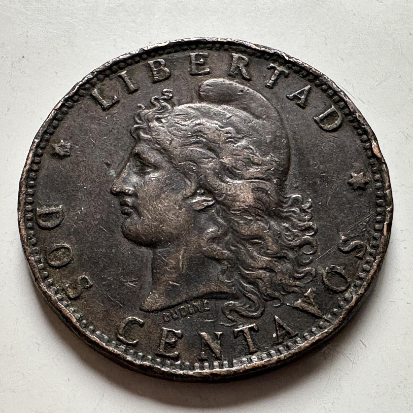 🌹外币初藏🌹🐯2026年第24场  每周二四六晚8️⃣点 接代拍 阿根廷1891年2分大铜币