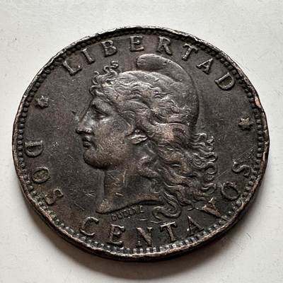 🌹外币初藏🌹🐯2026年第24场  每周二四六晚8️⃣点 接代拍 - 阿根廷1891年2分大铜币