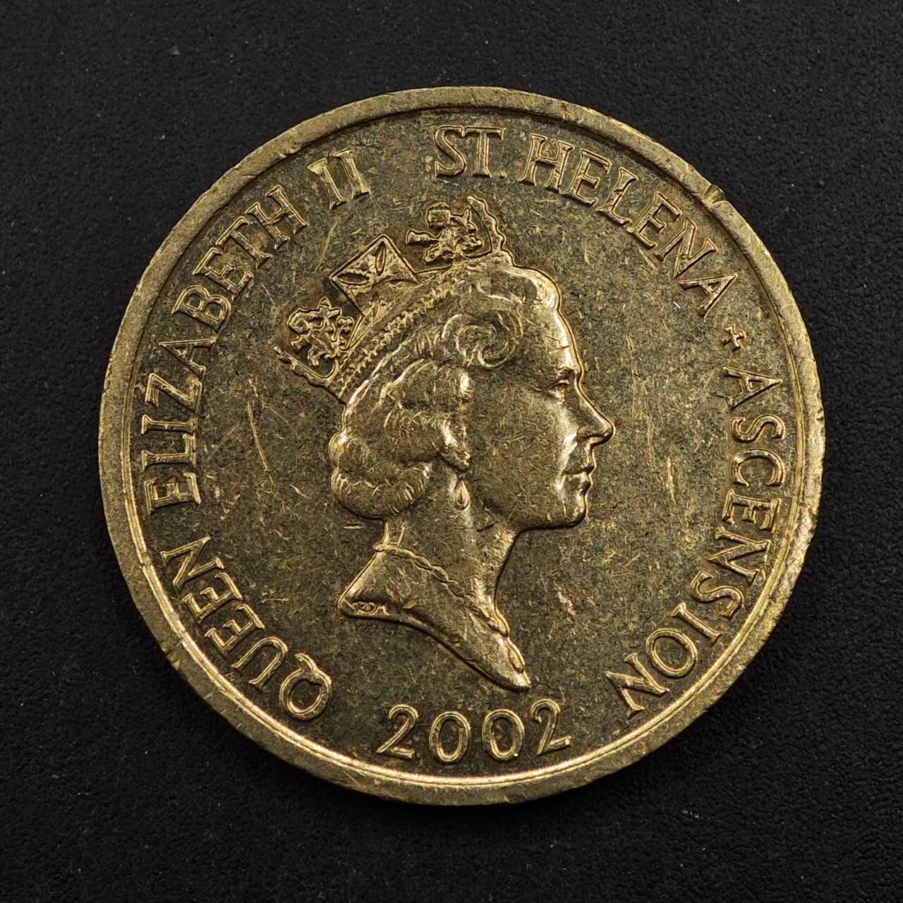 【淘币小摊】实时拍第八百七十六拍   散币场    每周一统一发货 圣赫勒拿2002年2镑铜币
