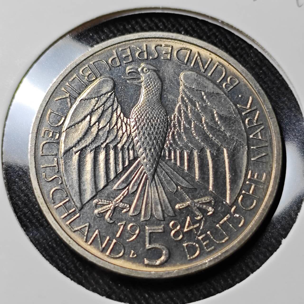 KK钱币收藏小铺   套币 批量/好品散币专场 2月预留时间 周末发货  1984德国5马克纪念币