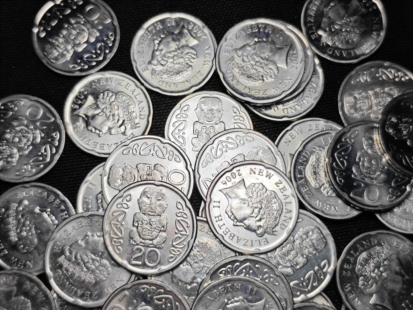 KK钱币收藏小铺   套币 批量/好品散币专场 2月预留时间 周末发货  新西兰20分一组79枚 面值15.8新西兰元