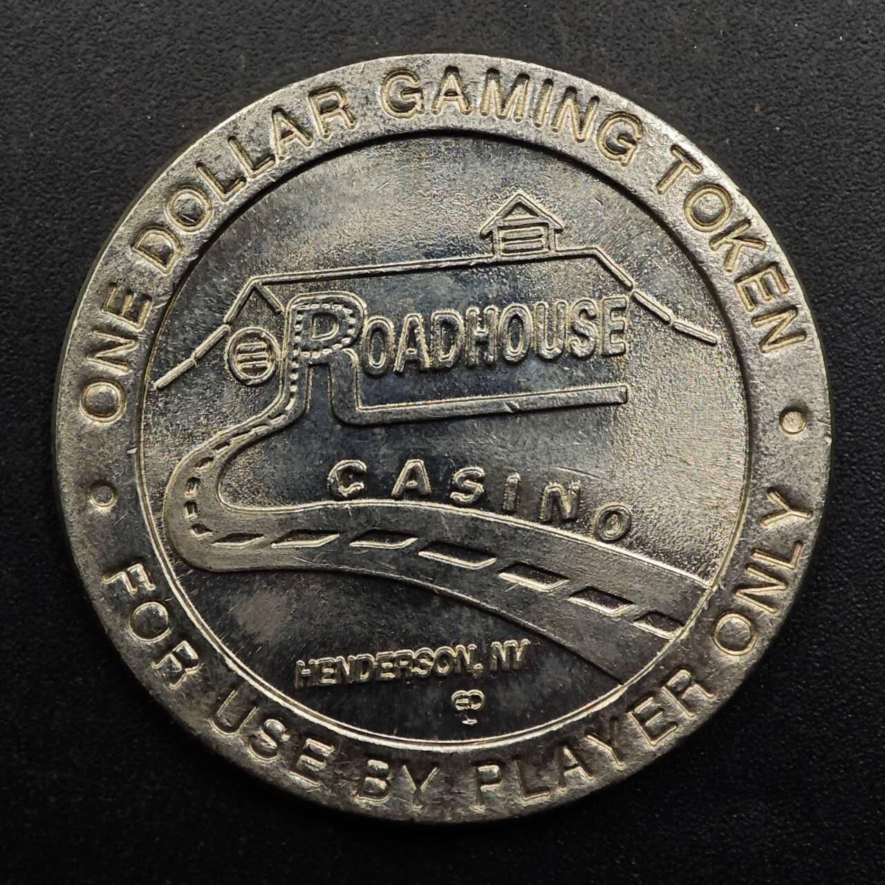 【淘币小摊】实时拍第八百七十六拍   散币场    每周一统一发货 美国华达州亨德森市Roadhouse Casino一美元代币原光品