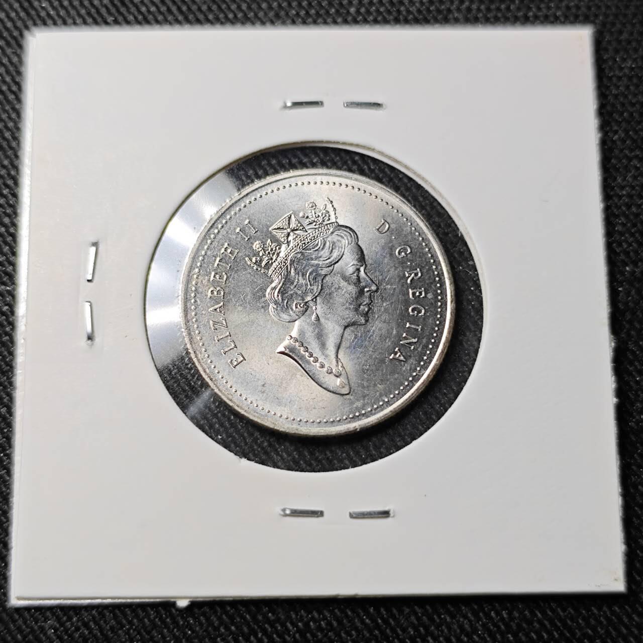 KK钱币收藏小铺   套币 批量/好品散币专场 2月预留时间 周末发货  1990加拿大25分 好品